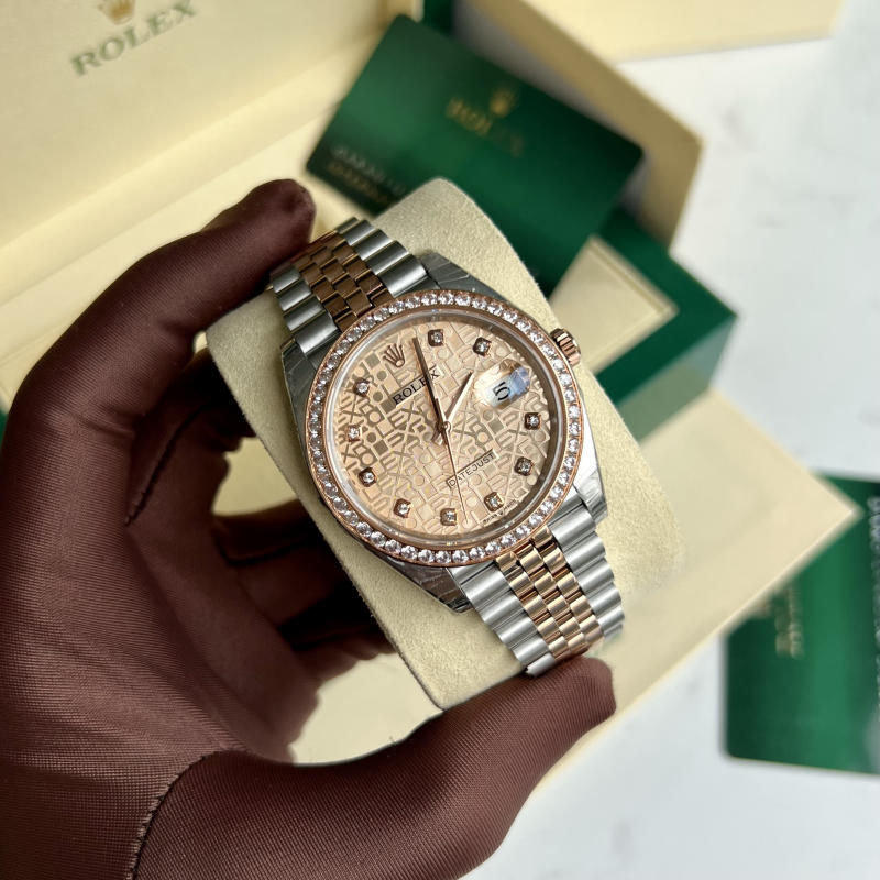  Rolex Datejust mặt vinh tính RoseGold