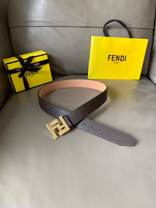 Thắt lưng nam Fendi like auth màu nâu