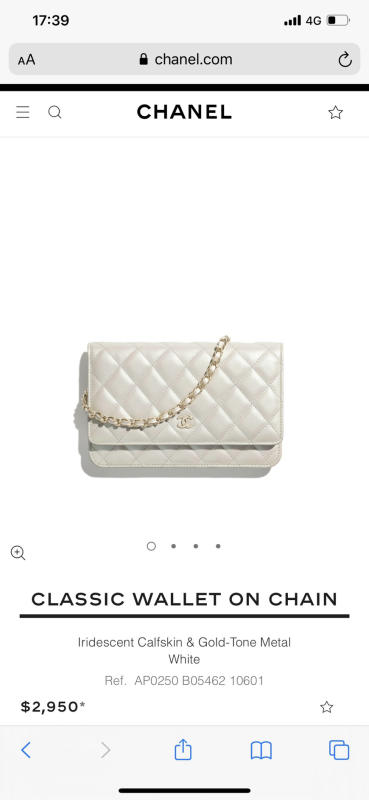 Túi Chanel Classic Wallet On Chain siêu cấp 