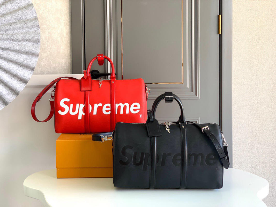 Túi du lịch Louis Vuitton Supreme Keepall siêu cấp 1:1