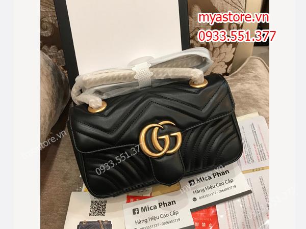 Túi Gucci nữ màu đen size 22cm trả khách 