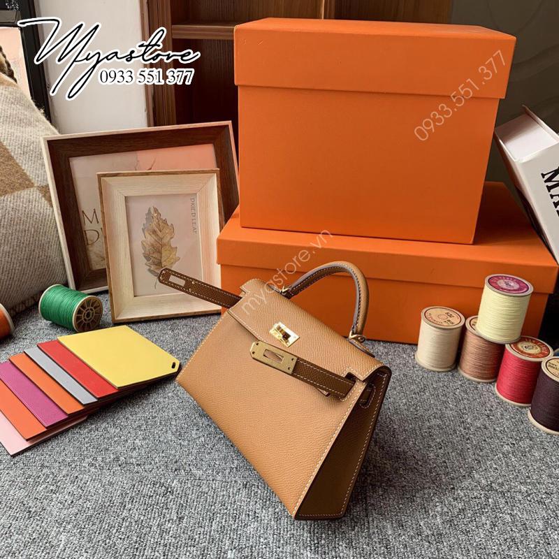 Túi Hermes Epsom Mini Kelly Size 19cm