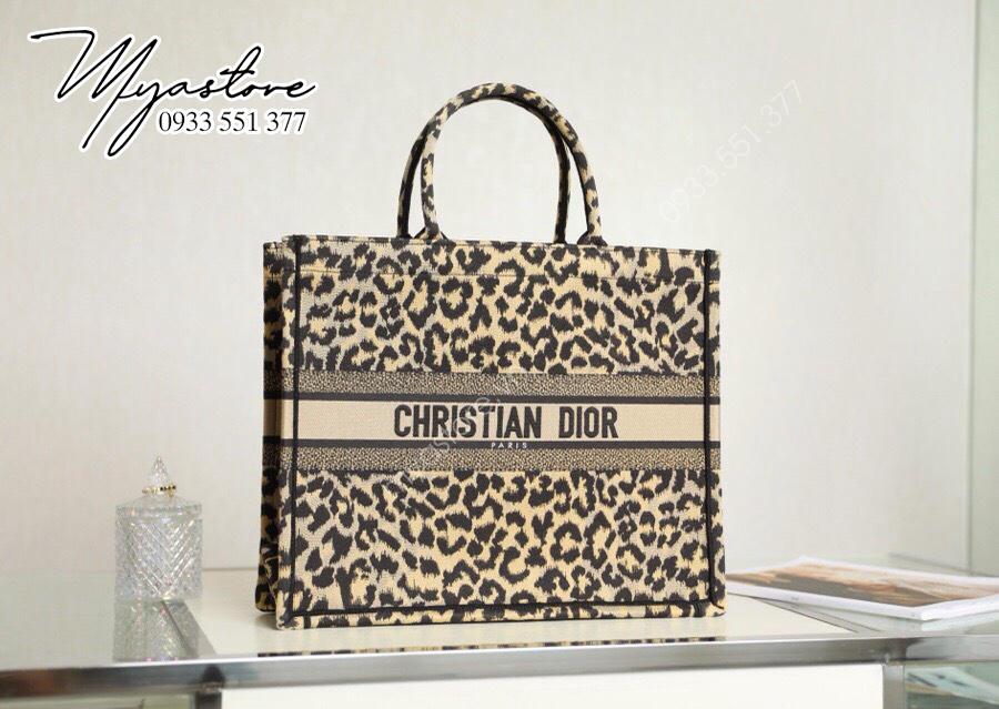 Túi mua sắm DIOR BOOk TOTE Leopard Print siêu cấp size to