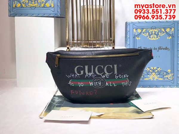 Túi xách bao tử đeo chéo nam nữ Gucci siêu cấp