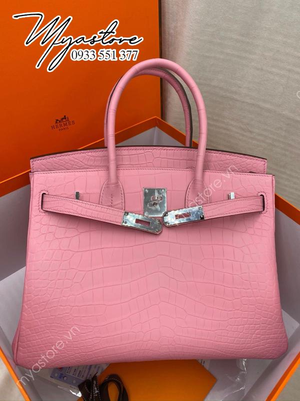 Túi xách Hermes Birkin da cá sấu nguyên bản Handmade likeauth bảo hành 2 năm