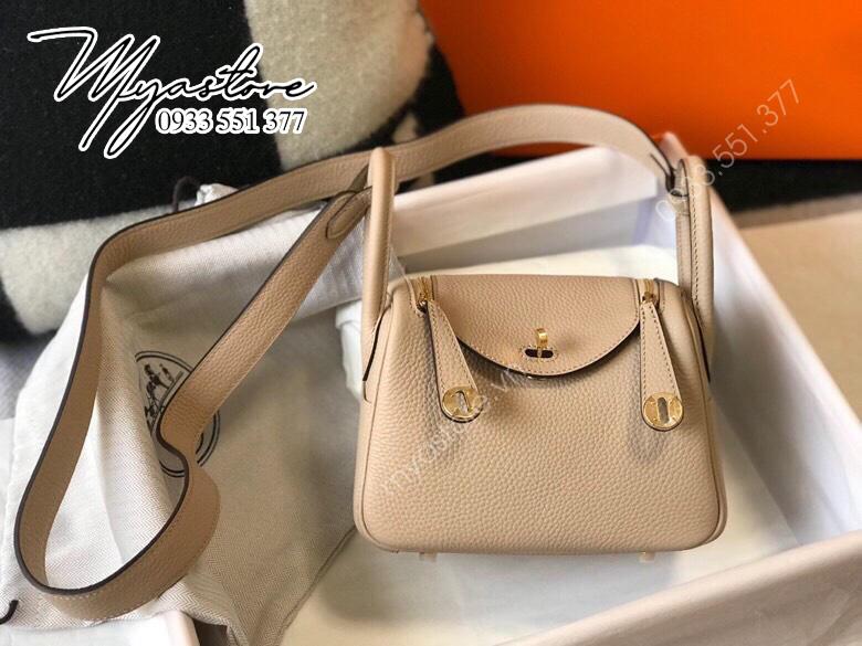 Túi xách Hermes 𝙈𝙞𝙣𝙞 𝙡𝙞𝙣𝙙𝙮 siêu cấp màu nude