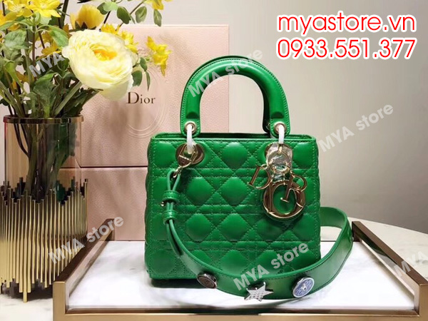 Túi xách nữ Dior Lady da mờ siêu cấp size 20x9x17cm