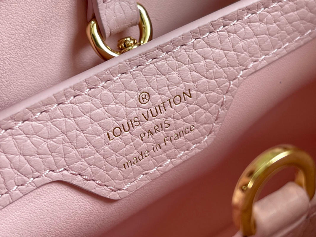 Túi Xách Nữ Louis Vuitton Capucines Màu Hồng Siêu Cấp 11