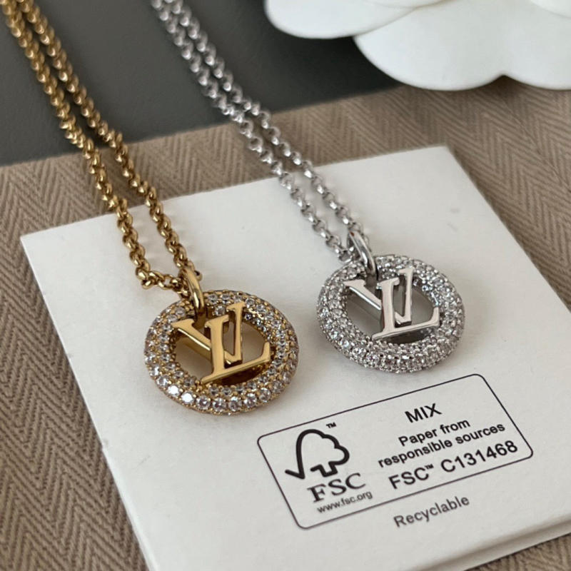 Vòng cổ kim cương Louis Vuitton siêu cấp 1:1